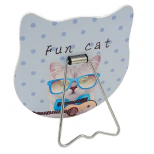 Espelho de Mesa Gato fofo de óculos